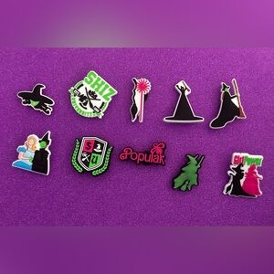 Wicked themed shoe charms set of 10